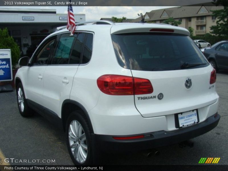 Candy White / Beige 2013 Volkswagen Tiguan SE