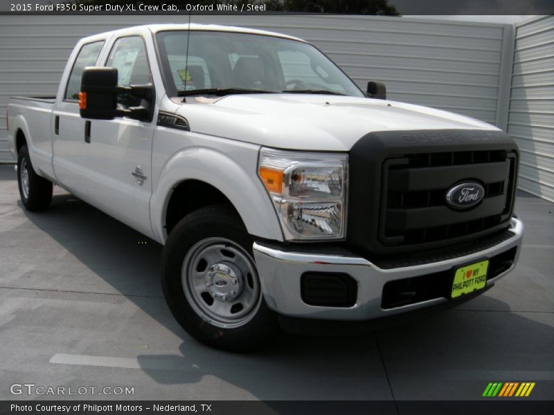 Oxford White / Steel 2015 Ford F350 Super Duty XL Crew Cab