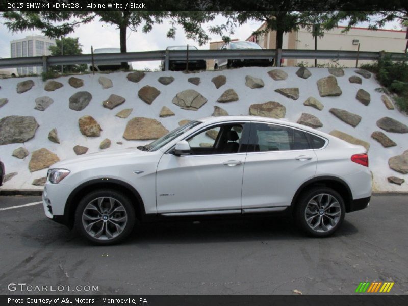 Alpine White / Black 2015 BMW X4 xDrive28i