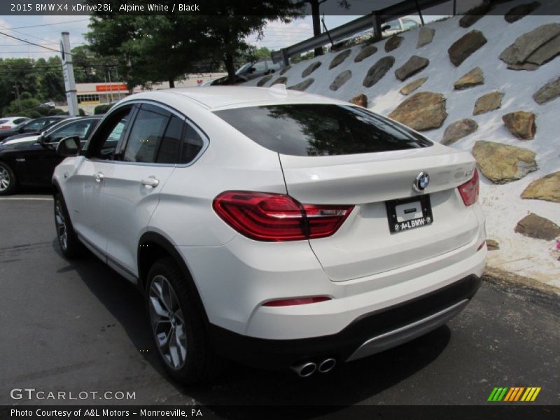 Alpine White / Black 2015 BMW X4 xDrive28i