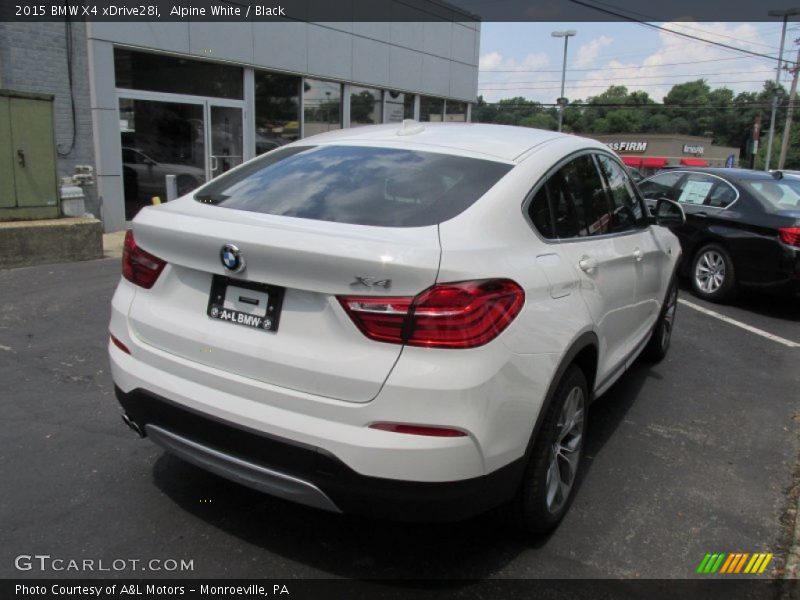 Alpine White / Black 2015 BMW X4 xDrive28i