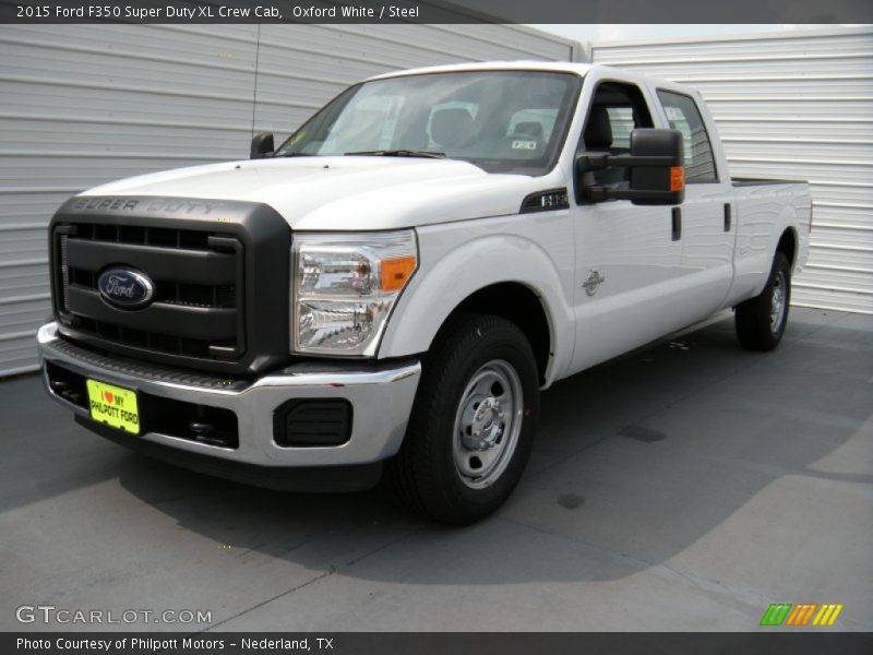 Oxford White / Steel 2015 Ford F350 Super Duty XL Crew Cab