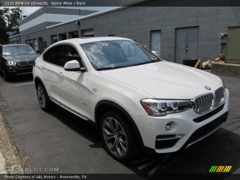 Alpine White / Black 2015 BMW X4 xDrive28i