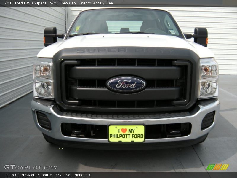 Oxford White / Steel 2015 Ford F350 Super Duty XL Crew Cab