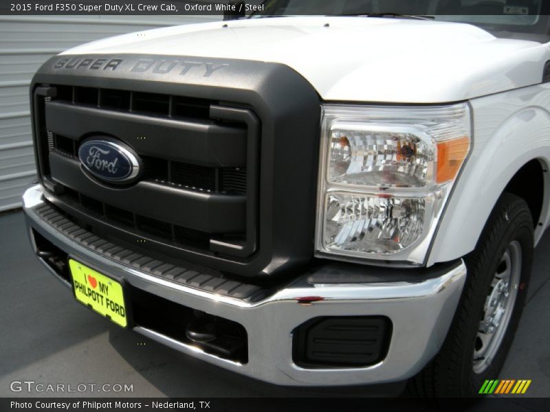 Oxford White / Steel 2015 Ford F350 Super Duty XL Crew Cab