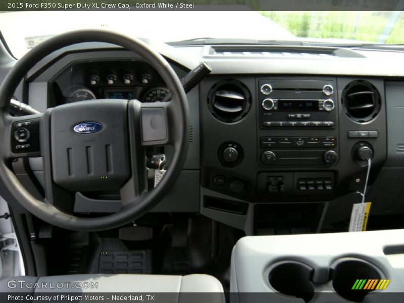 Oxford White / Steel 2015 Ford F350 Super Duty XL Crew Cab