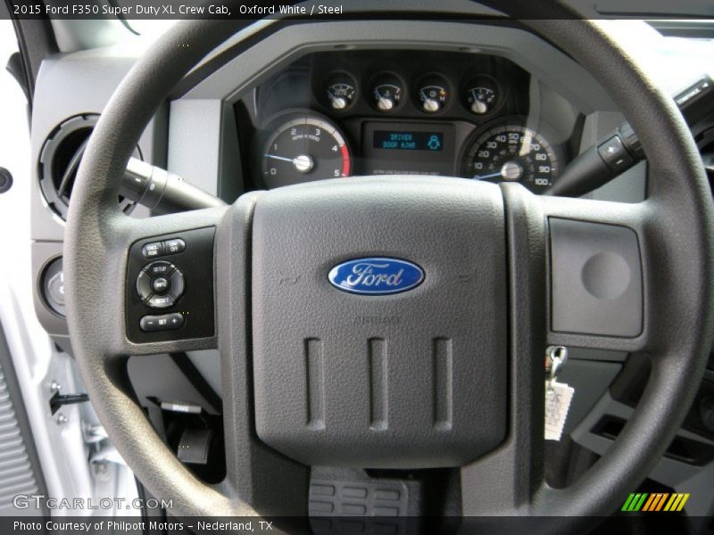 Oxford White / Steel 2015 Ford F350 Super Duty XL Crew Cab