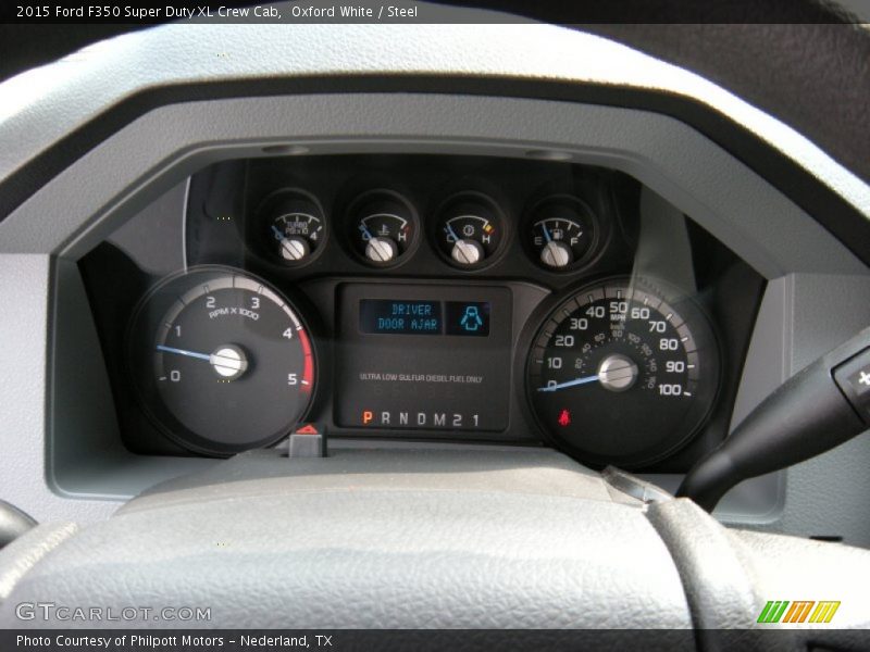 Oxford White / Steel 2015 Ford F350 Super Duty XL Crew Cab