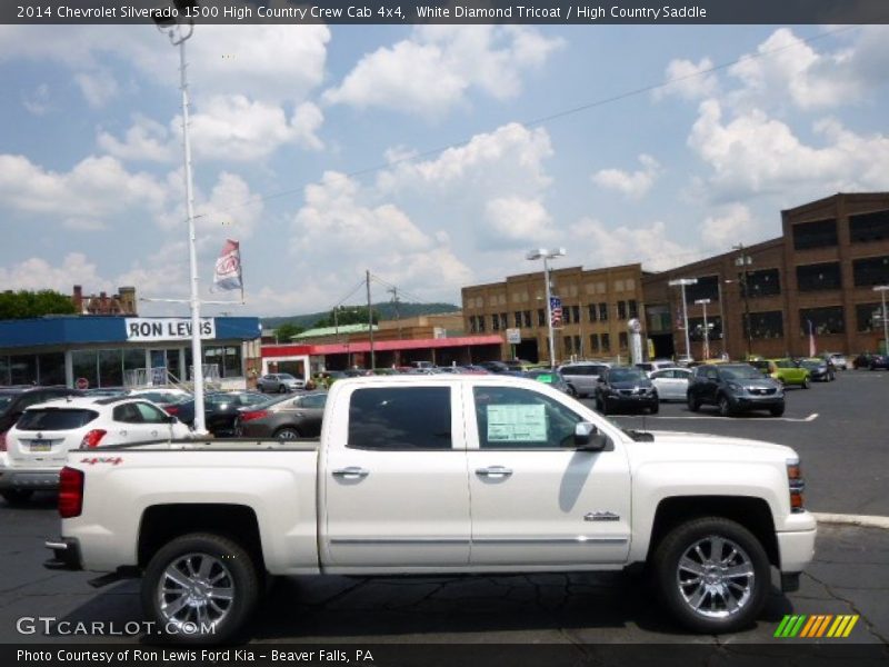 White Diamond Tricoat / High Country Saddle 2014 Chevrolet Silverado 1500 High Country Crew Cab 4x4