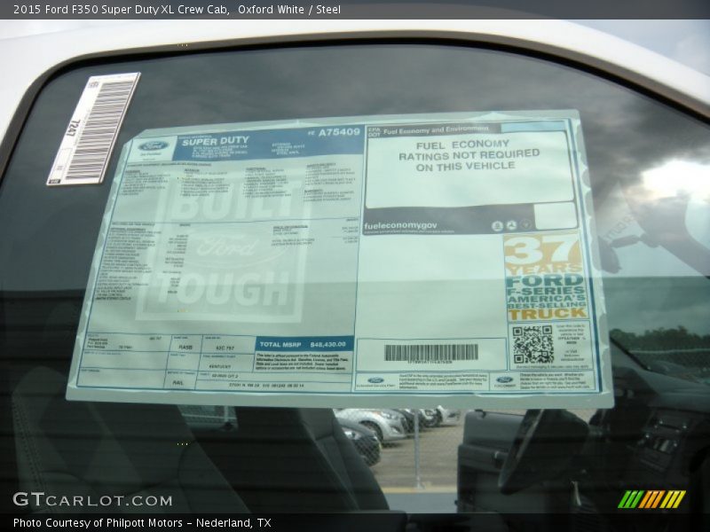 Oxford White / Steel 2015 Ford F350 Super Duty XL Crew Cab