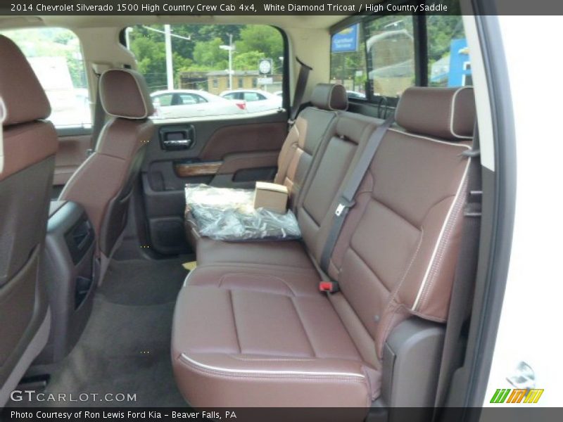 Rear Seat of 2014 Silverado 1500 High Country Crew Cab 4x4