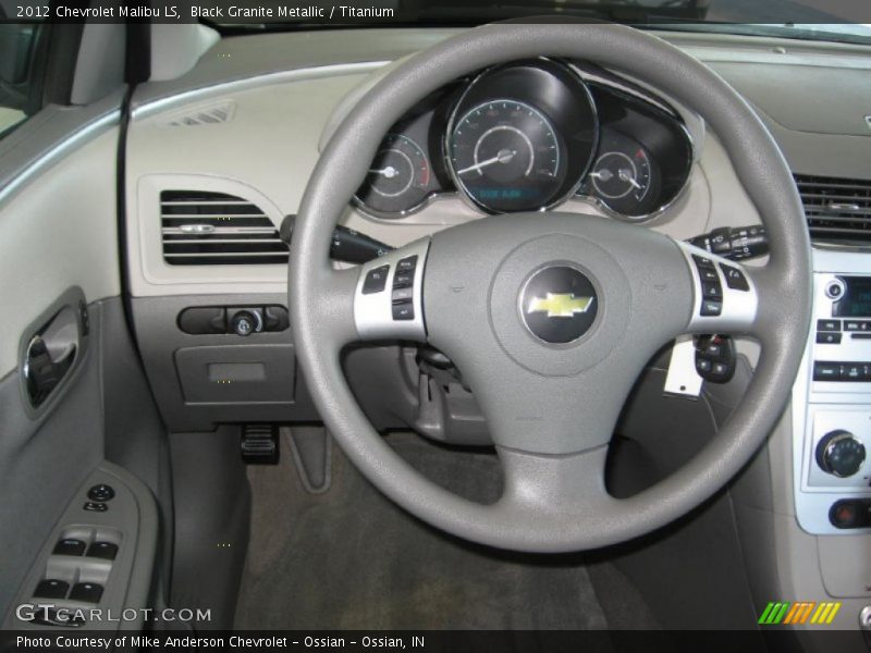 Black Granite Metallic / Titanium 2012 Chevrolet Malibu LS