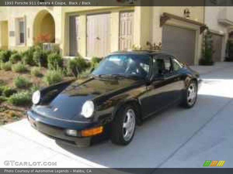 Black / Black 1993 Porsche 911 Carrera 4 Coupe