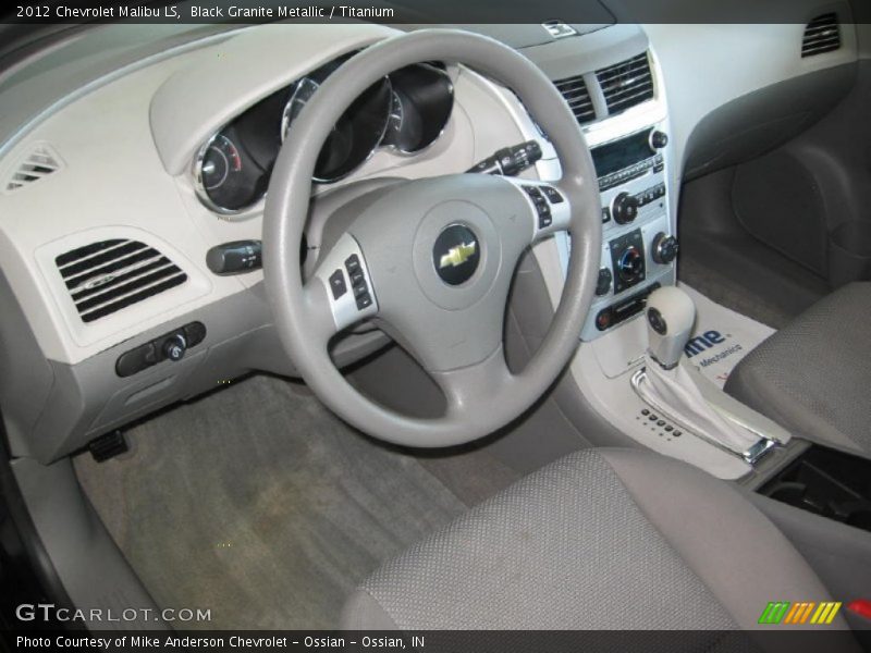 Black Granite Metallic / Titanium 2012 Chevrolet Malibu LS