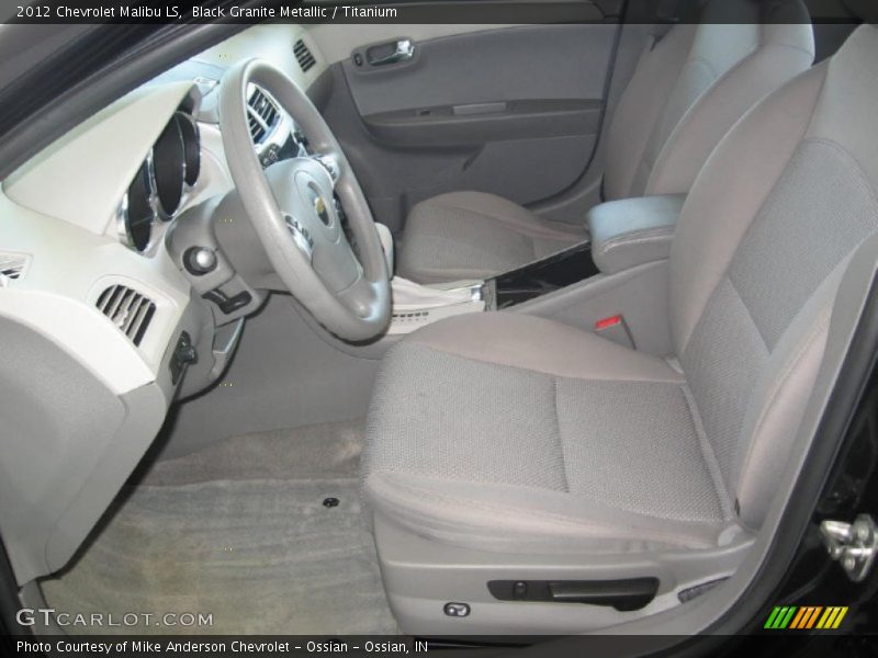 Black Granite Metallic / Titanium 2012 Chevrolet Malibu LS