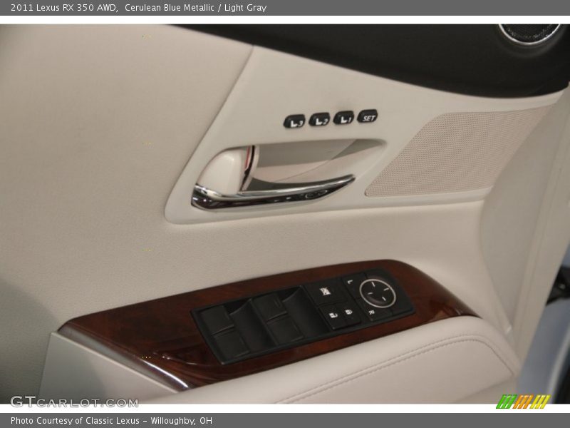 Cerulean Blue Metallic / Light Gray 2011 Lexus RX 350 AWD