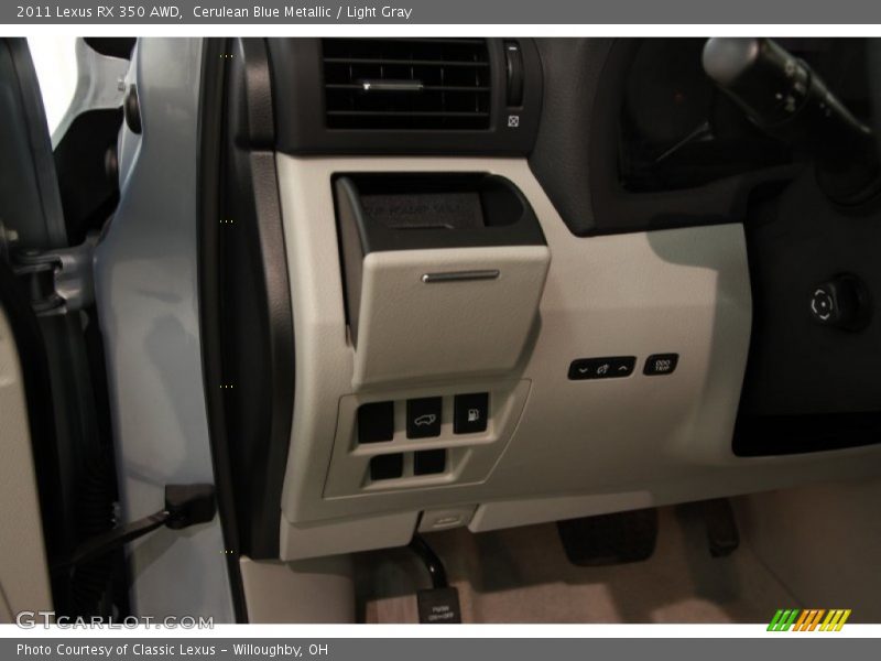 Cerulean Blue Metallic / Light Gray 2011 Lexus RX 350 AWD