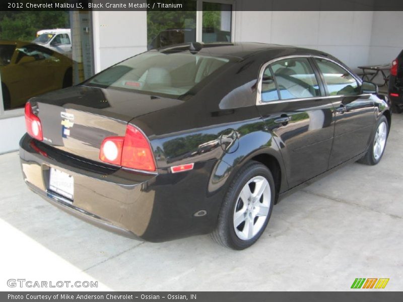 Black Granite Metallic / Titanium 2012 Chevrolet Malibu LS