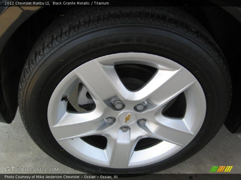 Black Granite Metallic / Titanium 2012 Chevrolet Malibu LS
