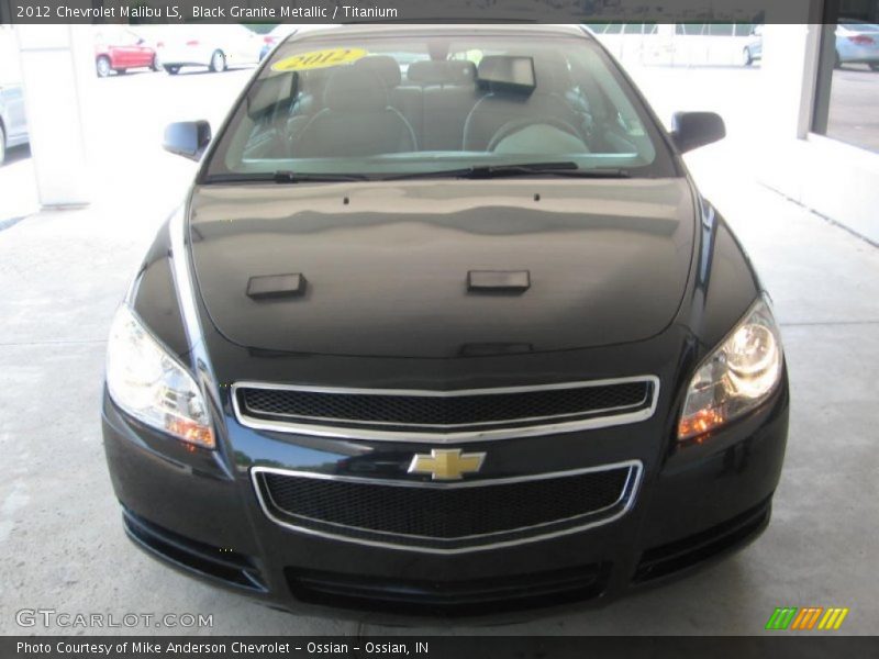 Black Granite Metallic / Titanium 2012 Chevrolet Malibu LS
