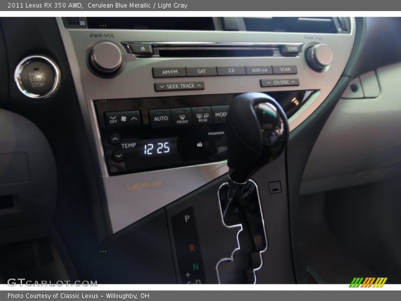 Cerulean Blue Metallic / Light Gray 2011 Lexus RX 350 AWD