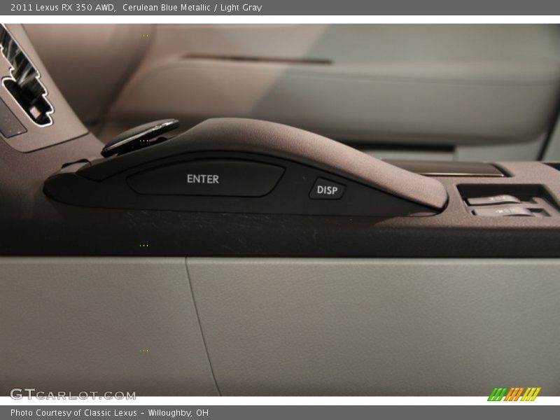 Cerulean Blue Metallic / Light Gray 2011 Lexus RX 350 AWD