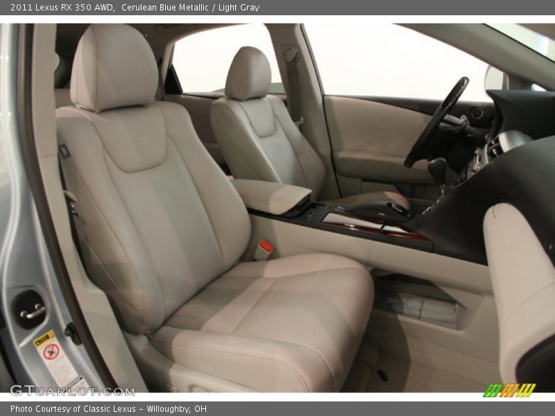 Cerulean Blue Metallic / Light Gray 2011 Lexus RX 350 AWD