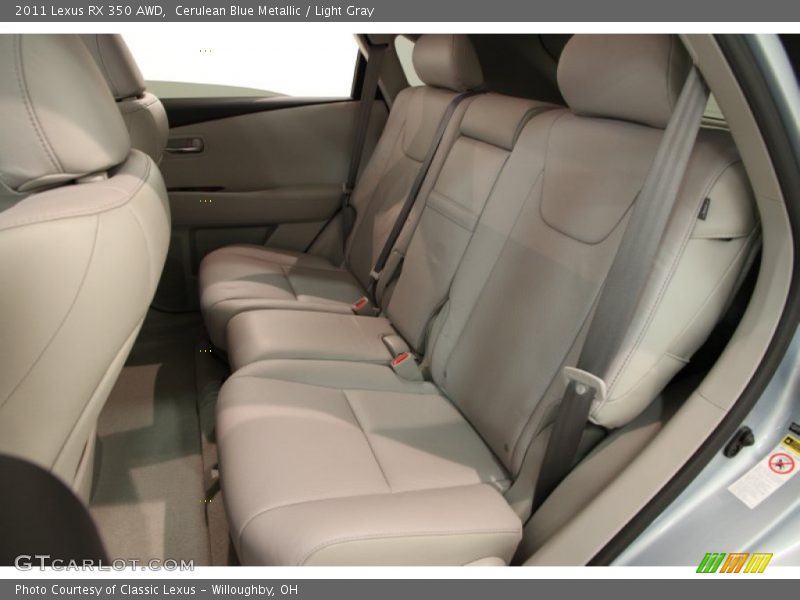 Cerulean Blue Metallic / Light Gray 2011 Lexus RX 350 AWD