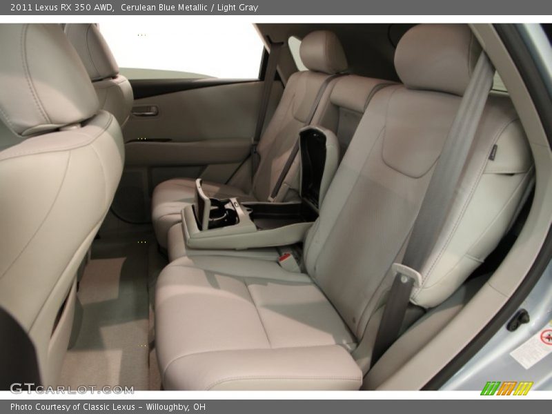 Cerulean Blue Metallic / Light Gray 2011 Lexus RX 350 AWD