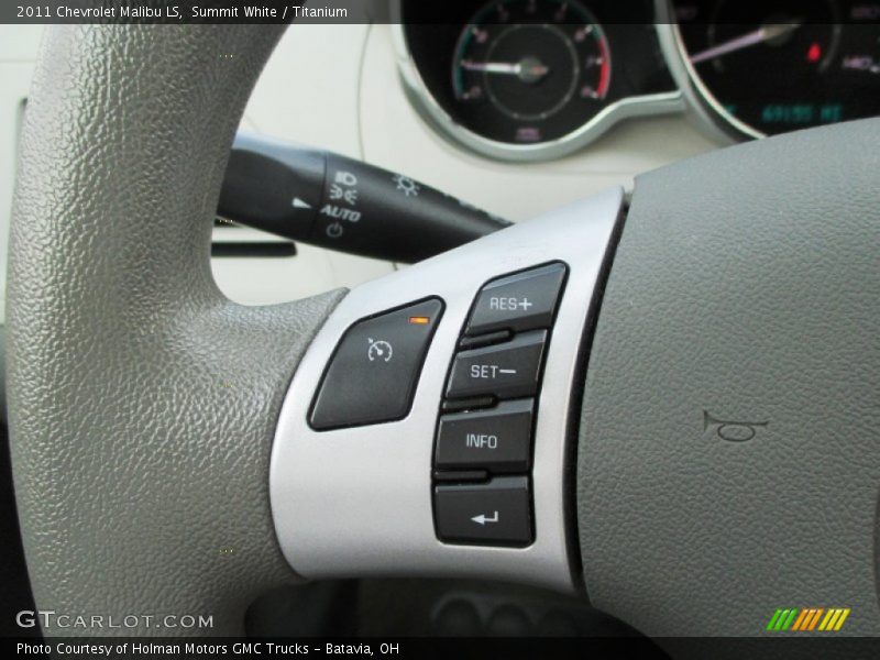 Summit White / Titanium 2011 Chevrolet Malibu LS