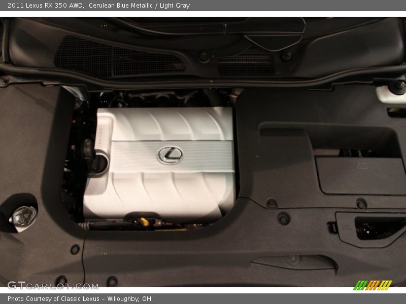 Cerulean Blue Metallic / Light Gray 2011 Lexus RX 350 AWD