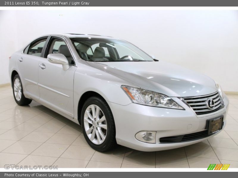 Tungsten Pearl / Light Gray 2011 Lexus ES 350