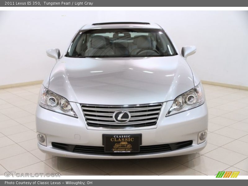 Tungsten Pearl / Light Gray 2011 Lexus ES 350