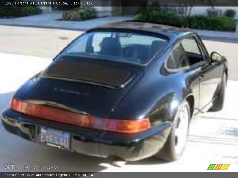 Black / Black 1993 Porsche 911 Carrera 4 Coupe