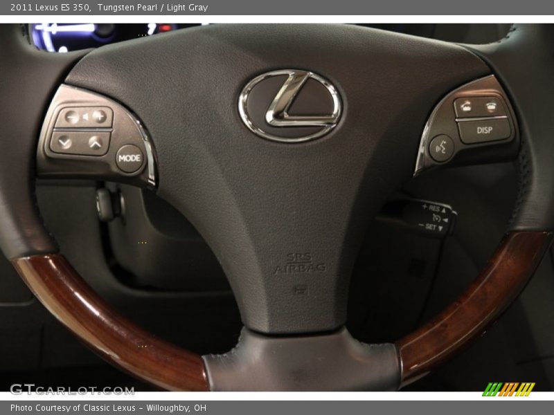 Tungsten Pearl / Light Gray 2011 Lexus ES 350