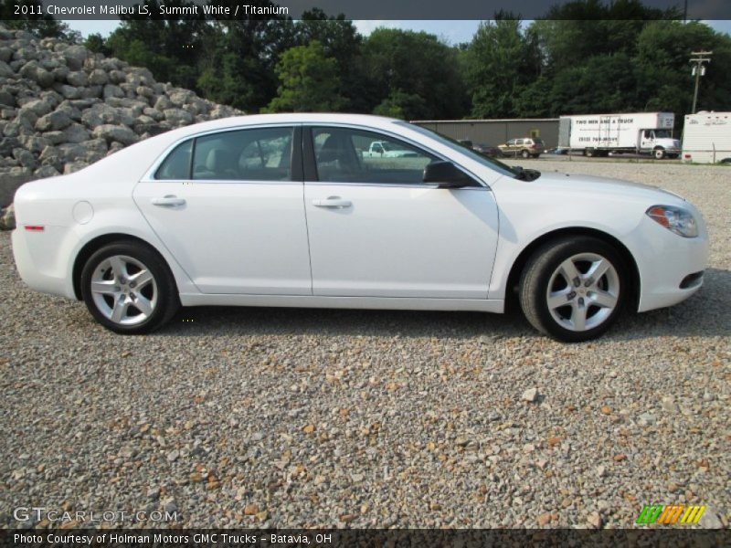 Summit White / Titanium 2011 Chevrolet Malibu LS