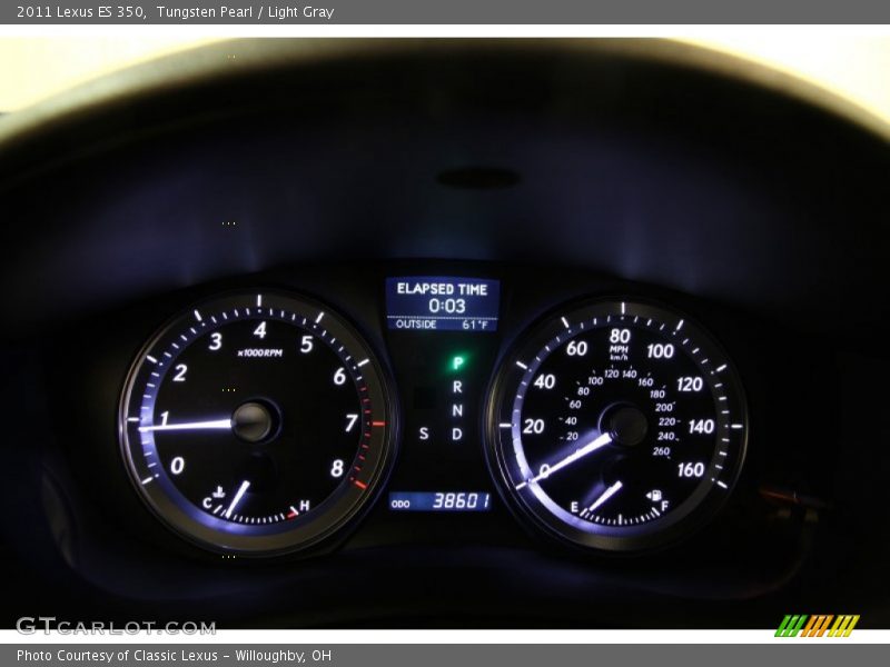 Tungsten Pearl / Light Gray 2011 Lexus ES 350