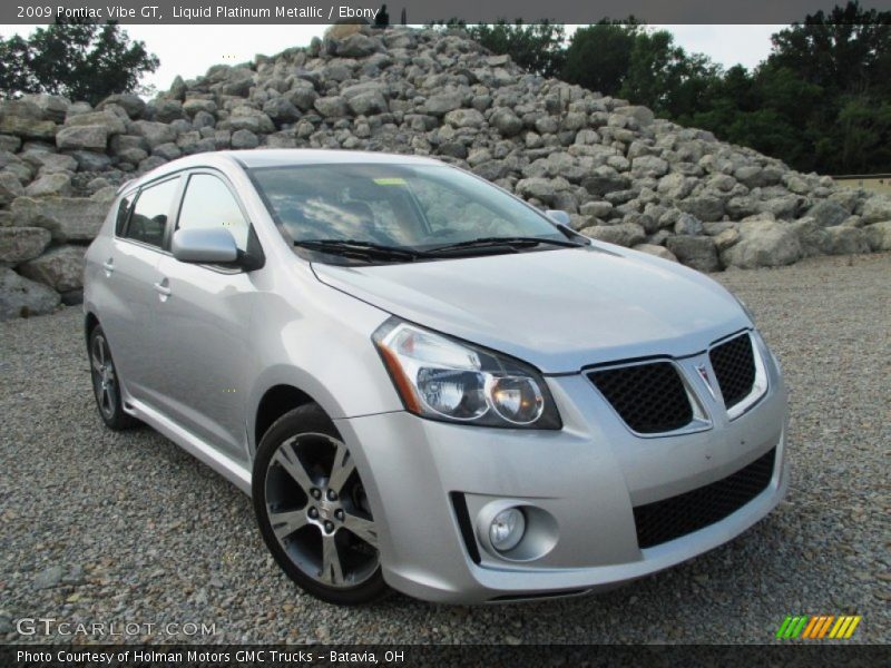 Liquid Platinum Metallic / Ebony 2009 Pontiac Vibe GT