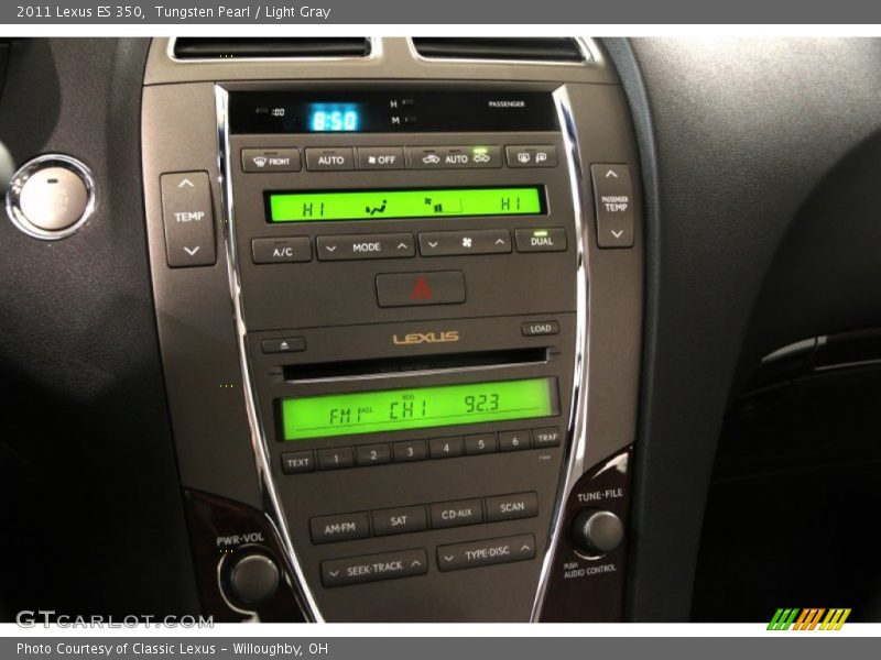 Tungsten Pearl / Light Gray 2011 Lexus ES 350