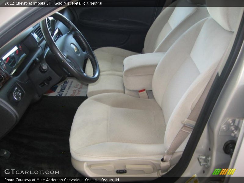 Gold Mist Metallic / Neutral 2012 Chevrolet Impala LT