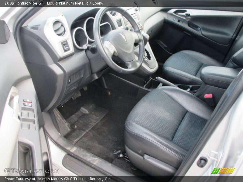 Liquid Platinum Metallic / Ebony 2009 Pontiac Vibe GT