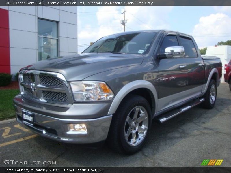 Mineral Gray Metallic / Dark Slate Gray 2012 Dodge Ram 1500 Laramie Crew Cab 4x4