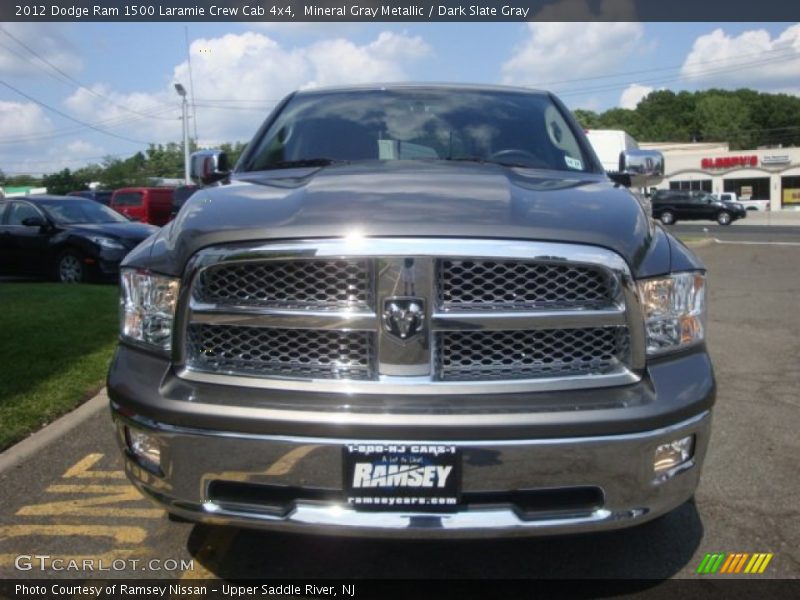 Mineral Gray Metallic / Dark Slate Gray 2012 Dodge Ram 1500 Laramie Crew Cab 4x4