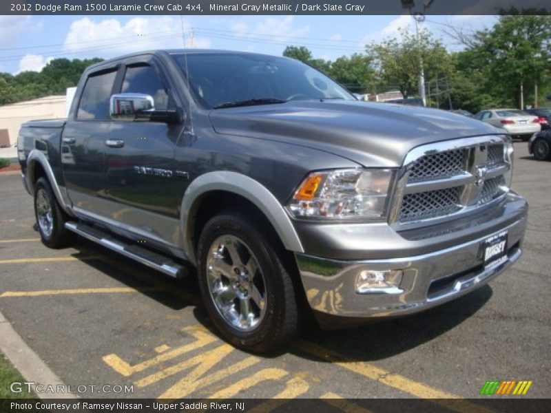 Mineral Gray Metallic / Dark Slate Gray 2012 Dodge Ram 1500 Laramie Crew Cab 4x4