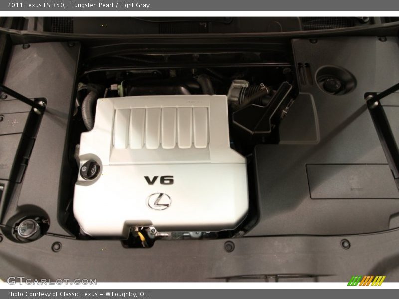 Tungsten Pearl / Light Gray 2011 Lexus ES 350