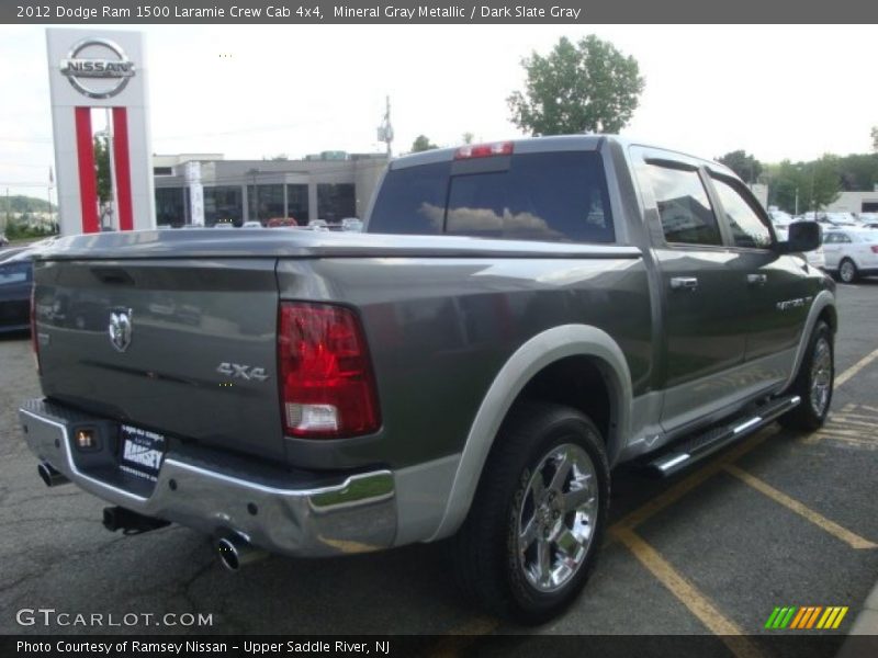 Mineral Gray Metallic / Dark Slate Gray 2012 Dodge Ram 1500 Laramie Crew Cab 4x4