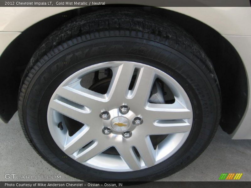 Gold Mist Metallic / Neutral 2012 Chevrolet Impala LT