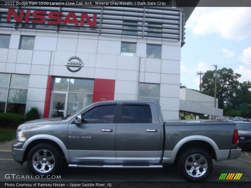 Mineral Gray Metallic / Dark Slate Gray 2012 Dodge Ram 1500 Laramie Crew Cab 4x4