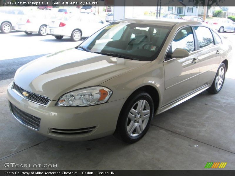 Gold Mist Metallic / Neutral 2012 Chevrolet Impala LT