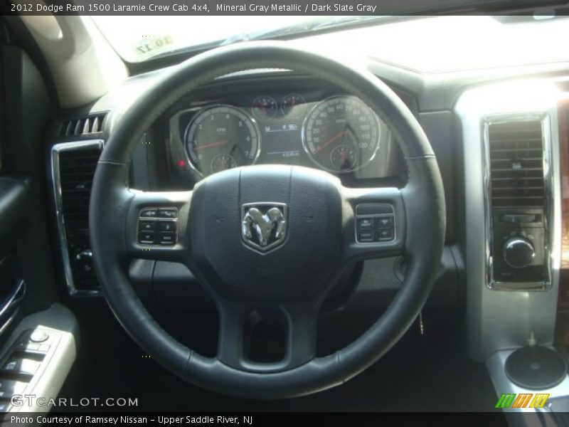 Mineral Gray Metallic / Dark Slate Gray 2012 Dodge Ram 1500 Laramie Crew Cab 4x4